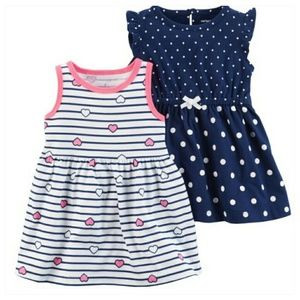 SOLD IN BUNDLE ❤Carters girls striped heart dress